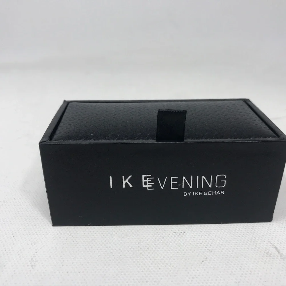Ike Behar 6 Piece Stud/Cufflink Set, New in Box - Black/Silver